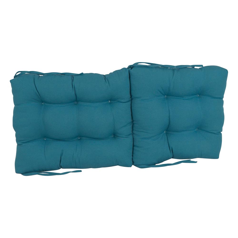 18-inch by 38-inch Solid Twill Tufted Chair Cushion. Picture 2