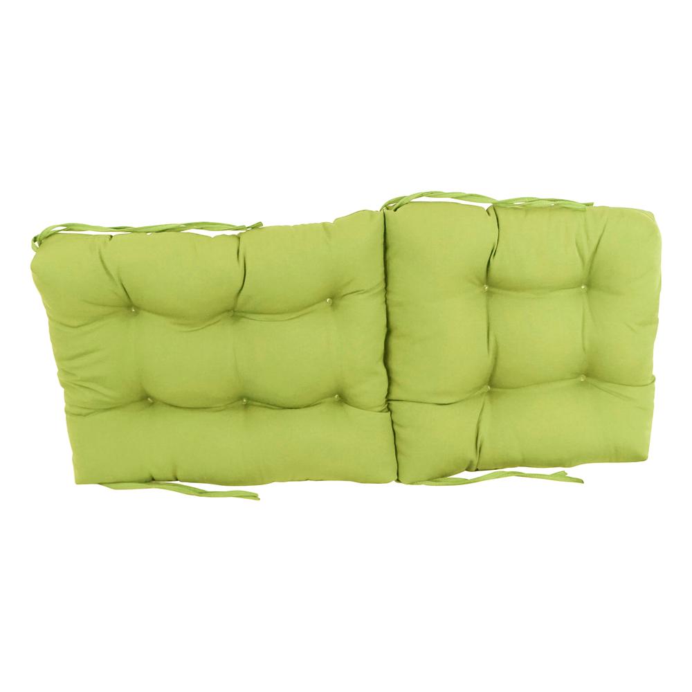 18-inch by 38-inch Solid Twill Tufted Chair Cushion. Picture 2