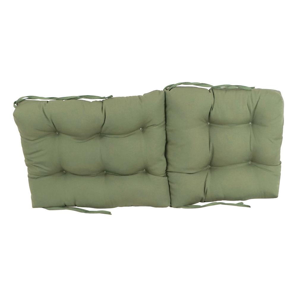 18-inch by 38-inch Solid Twill Tufted Chair Cushion. Picture 2