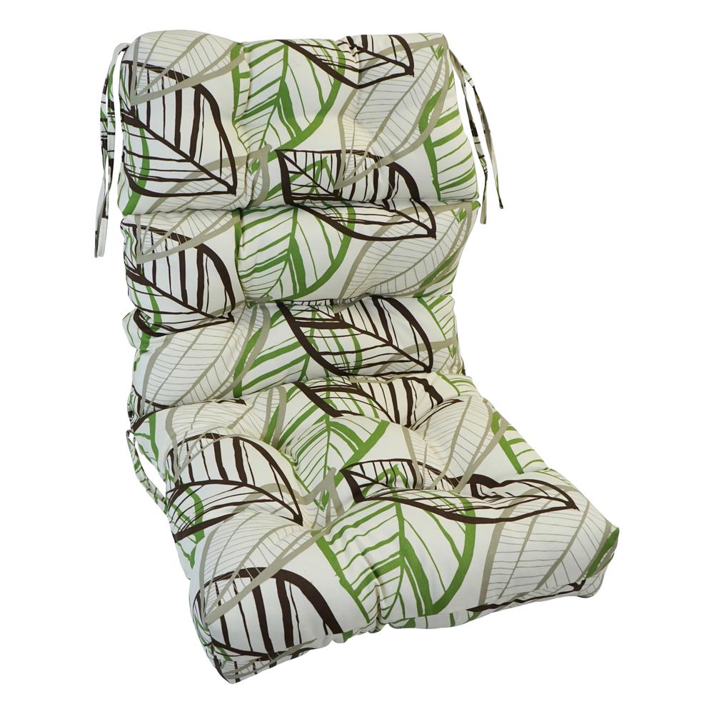 20-inch by 42-inch Polyester Outdoor Tufted Chair Cushion 920X42BF-S1-OD-080. Picture 1