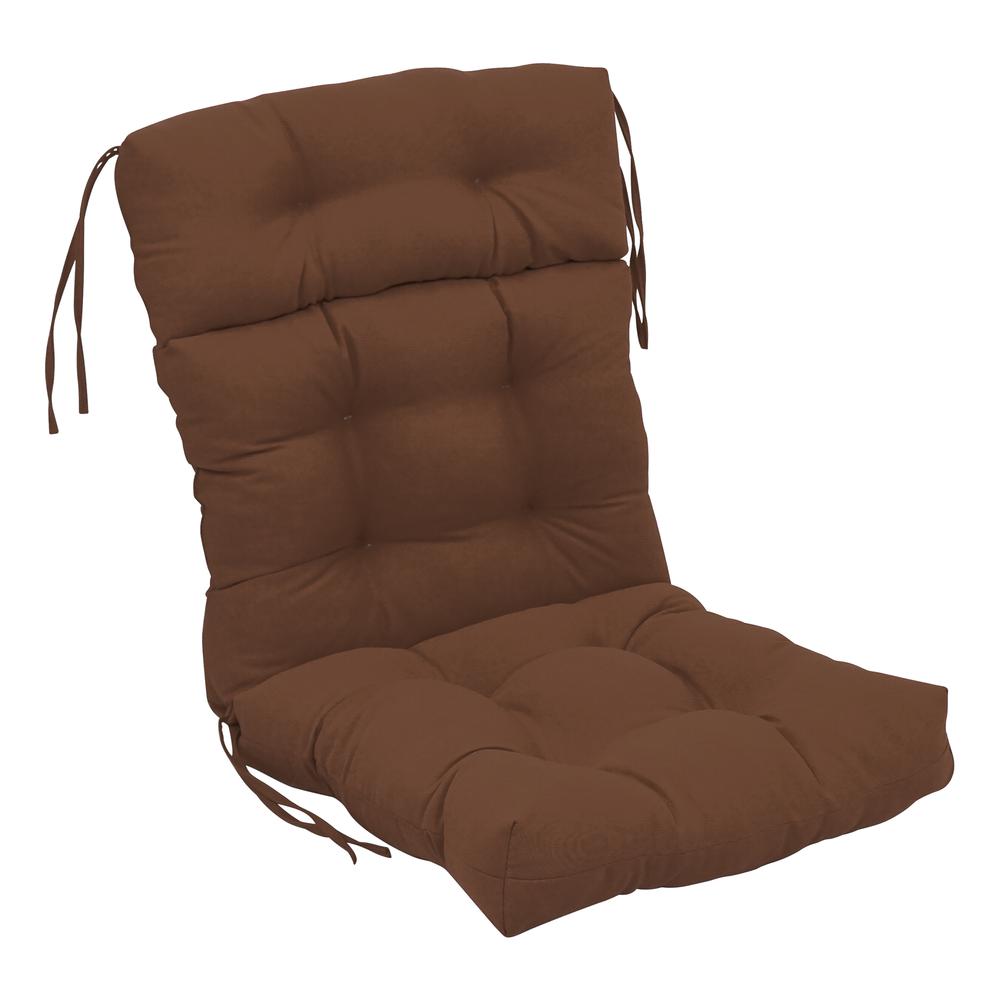 20-inch by 42-inch Solid Twill Tufted Chair Cushion. Picture 1