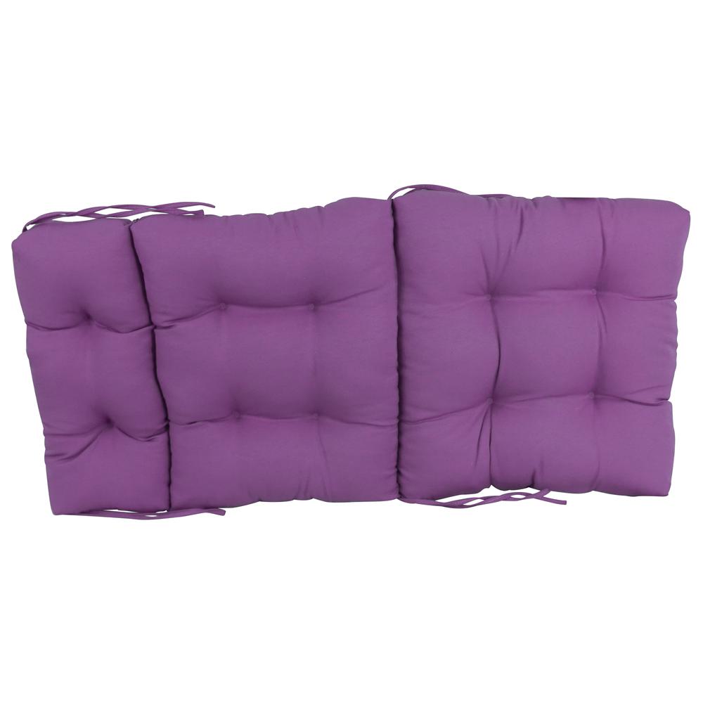 20-inch by 42-inch Solid Twill Tufted Chair Cushion. Picture 2