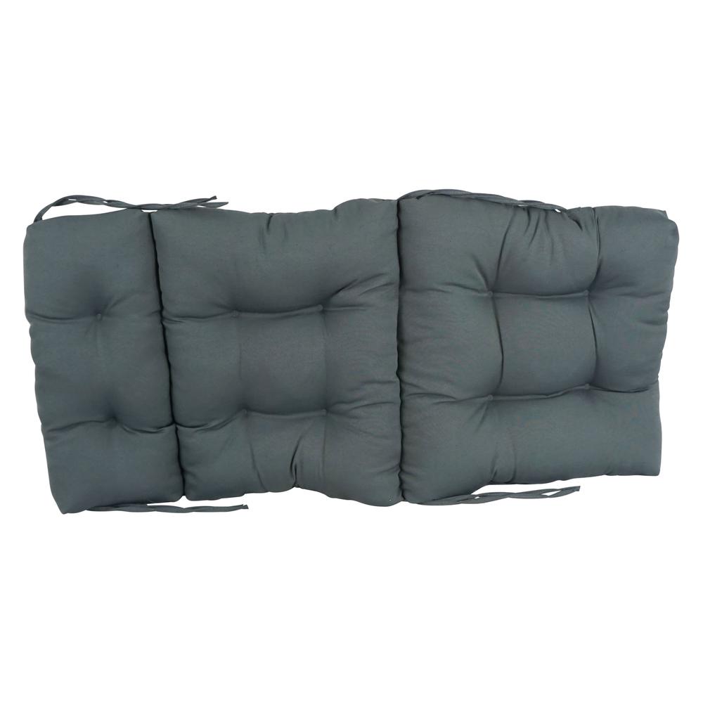 20-inch by 42-inch Solid Twill Tufted Chair Cushion. Picture 2