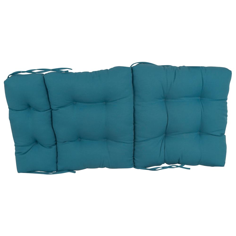 20-inch by 42-inch Solid Twill Tufted Chair Cushion. Picture 2
