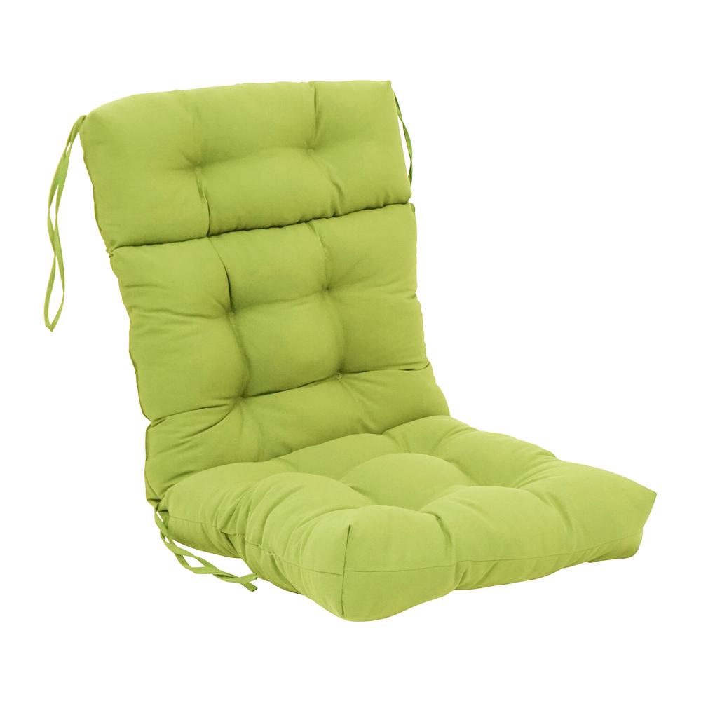 20-inch by 42-inch Solid Twill Tufted Chair Cushion. Picture 1