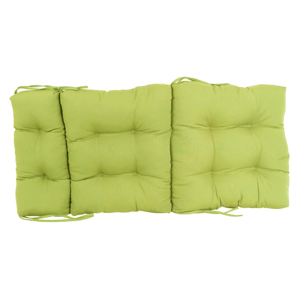 20-inch by 42-inch Solid Twill Tufted Chair Cushion. Picture 2