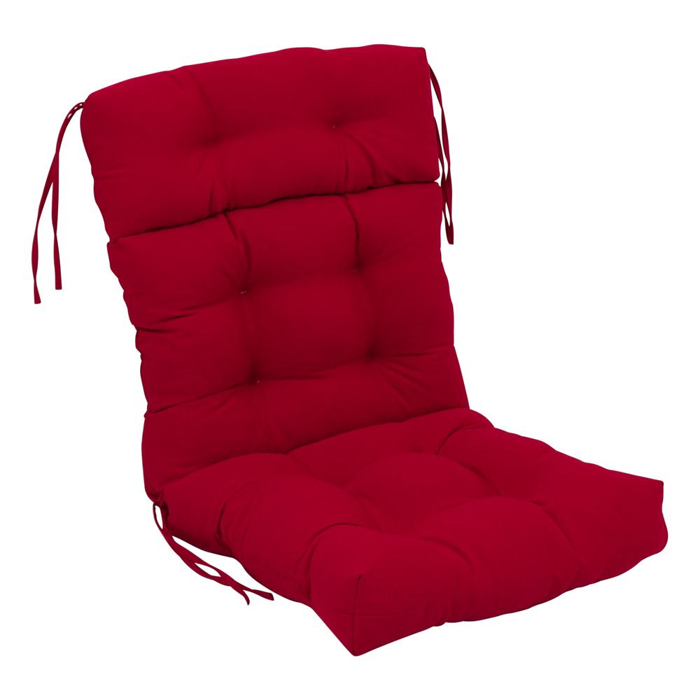 20-inch by 42-inch Solid Twill Tufted Chair Cushion. Picture 1