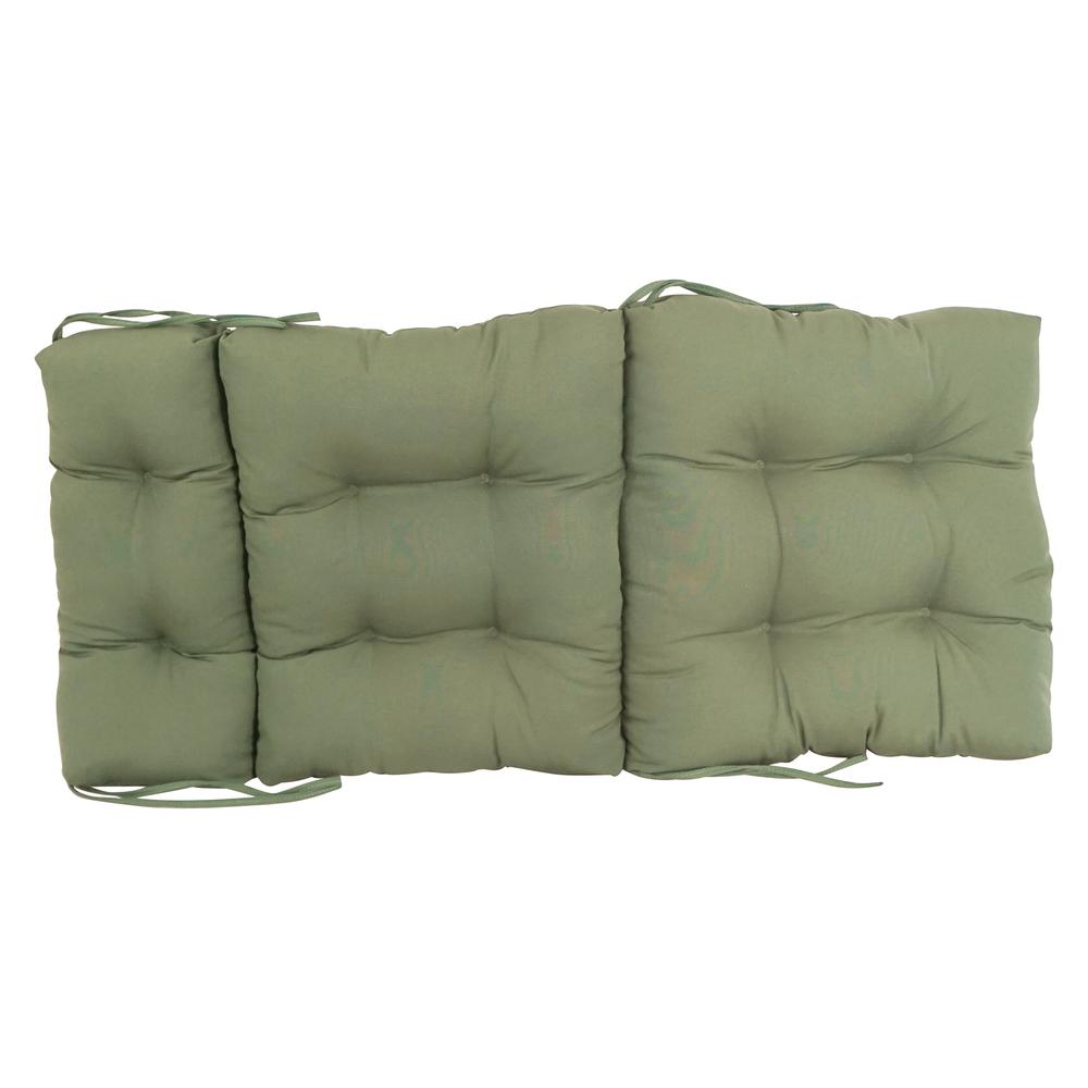 20-inch by 42-inch Solid Twill Tufted Chair Cushion. Picture 2