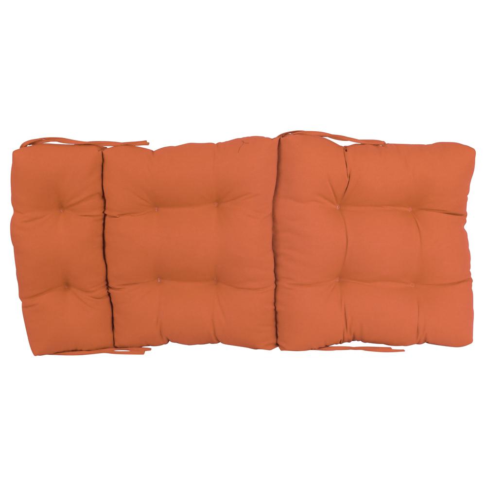20-inch by 42-inch Solid Twill Tufted Chair Cushion. Picture 2