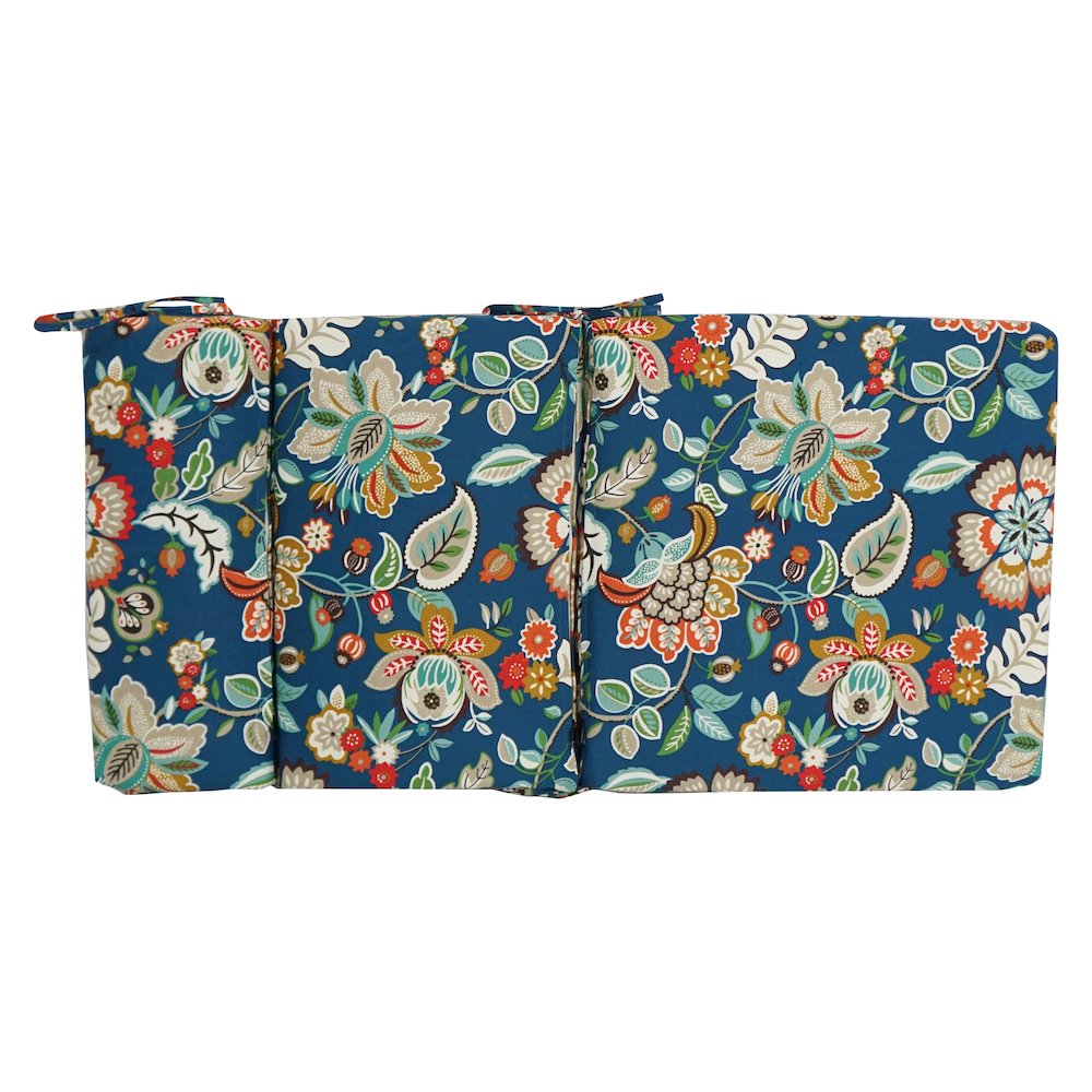 20-inch by 42-inch Polyester Patterned Outdoor Seat/ Back Chair Cushion. Picture 2