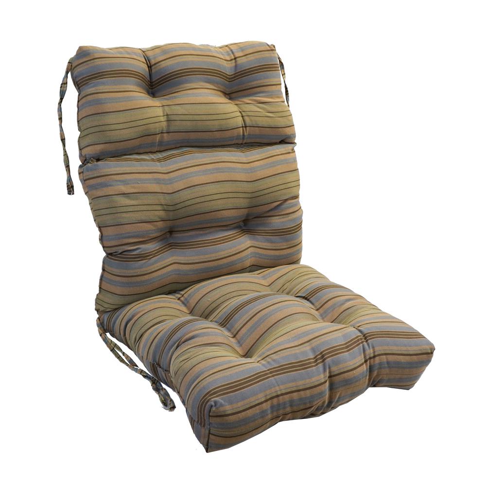 22-inch by 45-inch Jacquard Chenille Tufted Chair Cushion  922X45BF-S1-ID-064. Picture 1