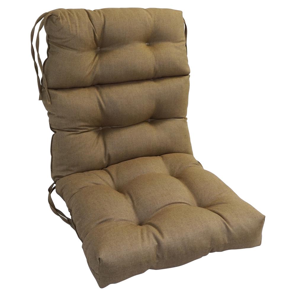 22-inch by 45-inch Jacquard Chenille Tufted Chair Cushion  922X45BF-S1-ID-065. Picture 1