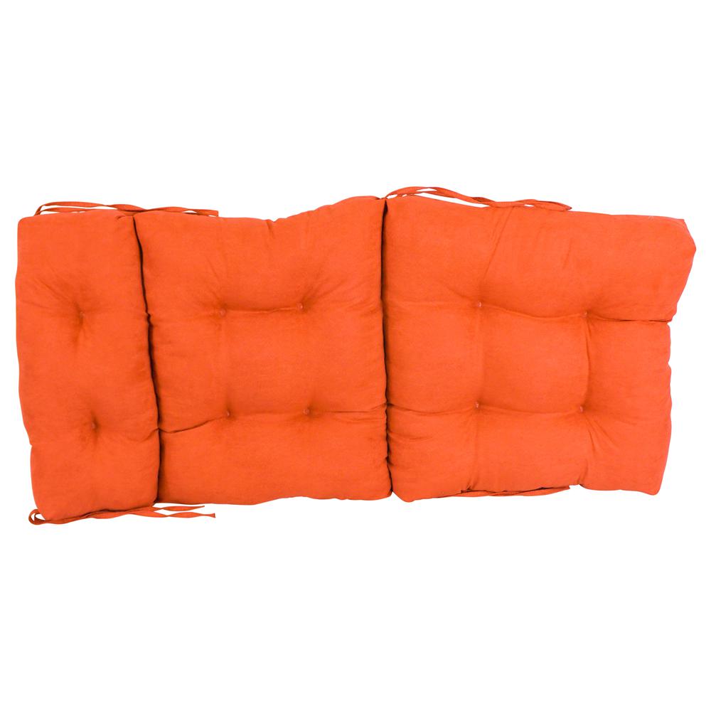 22-inch by 45-inch Solid Microsuede Tufted Chair Cushion. Picture 2