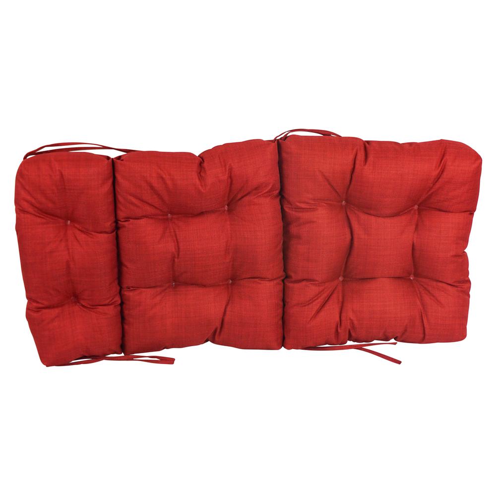 22-inch by 45-inch Spun Polyester Solid Outdoor Tufted Chair Cushion. Picture 2