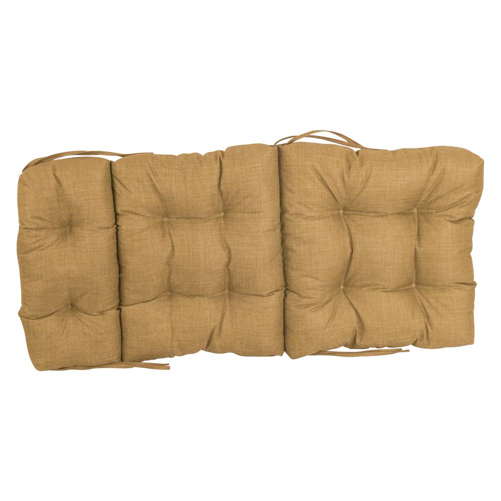 22-inch by 45-inch Spun Polyester Solid Outdoor Tufted Chair Cushion. Picture 2