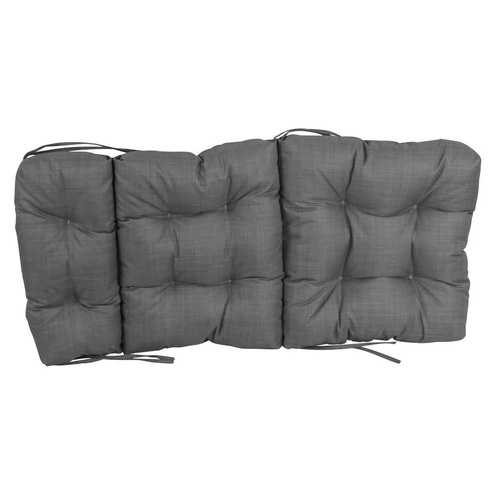 22-inch by 45-inch Spun Polyester Solid Outdoor Tufted Chair Cushion. Picture 2