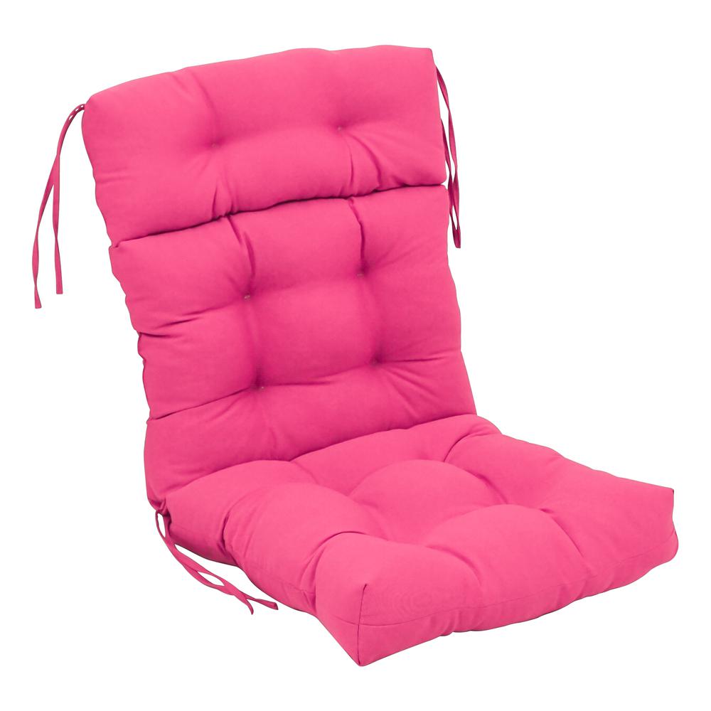 22-inch by 45-inch Solid Twill Tufted Chair Cushion. Picture 1