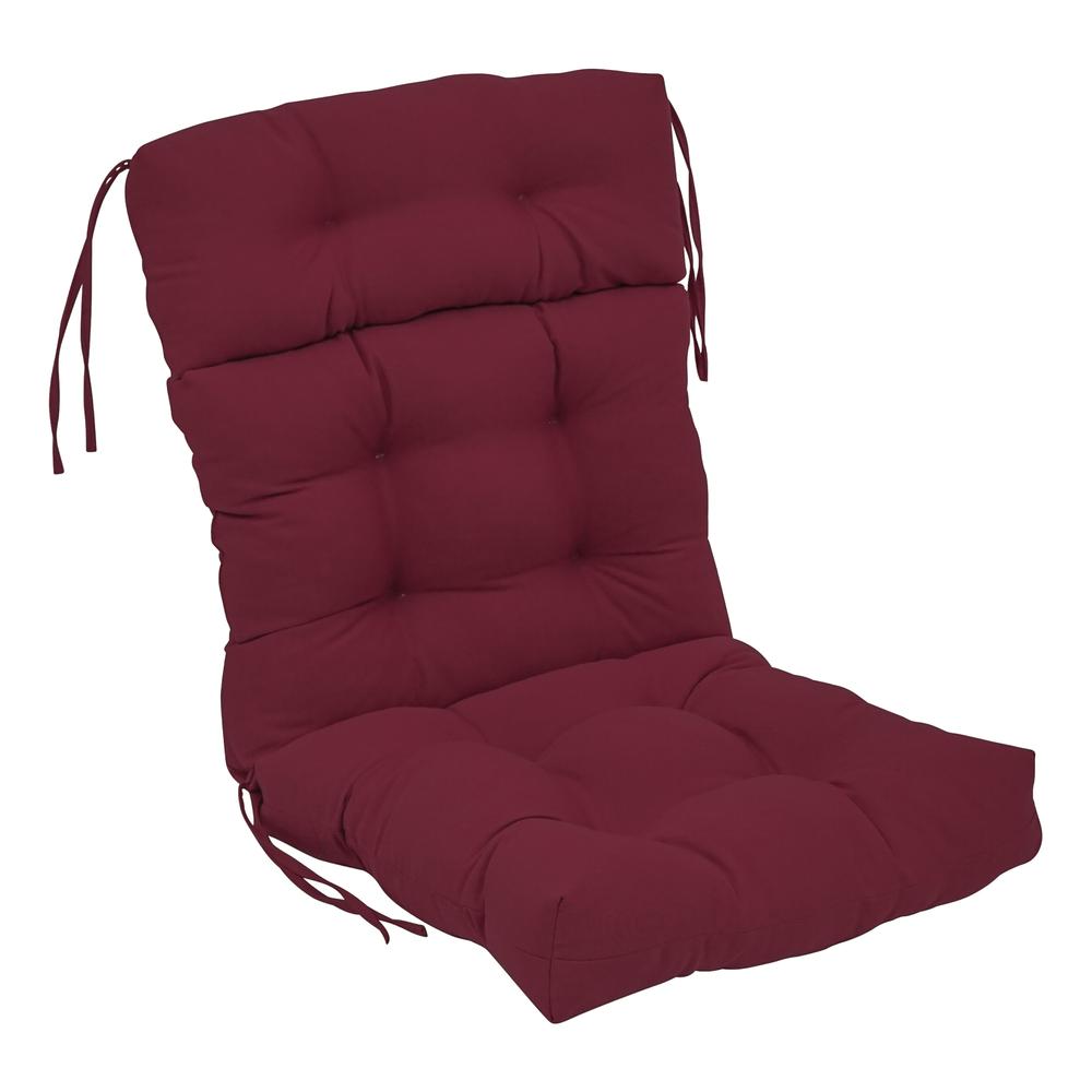 22-inch by 45-inch Solid Twill Tufted Chair Cushion. Picture 1