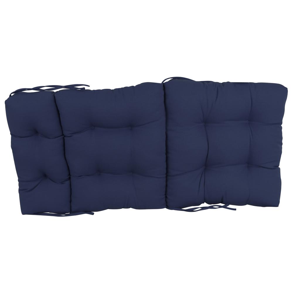 22-inch by 45-inch Solid Twill Tufted Chair Cushion. Picture 2