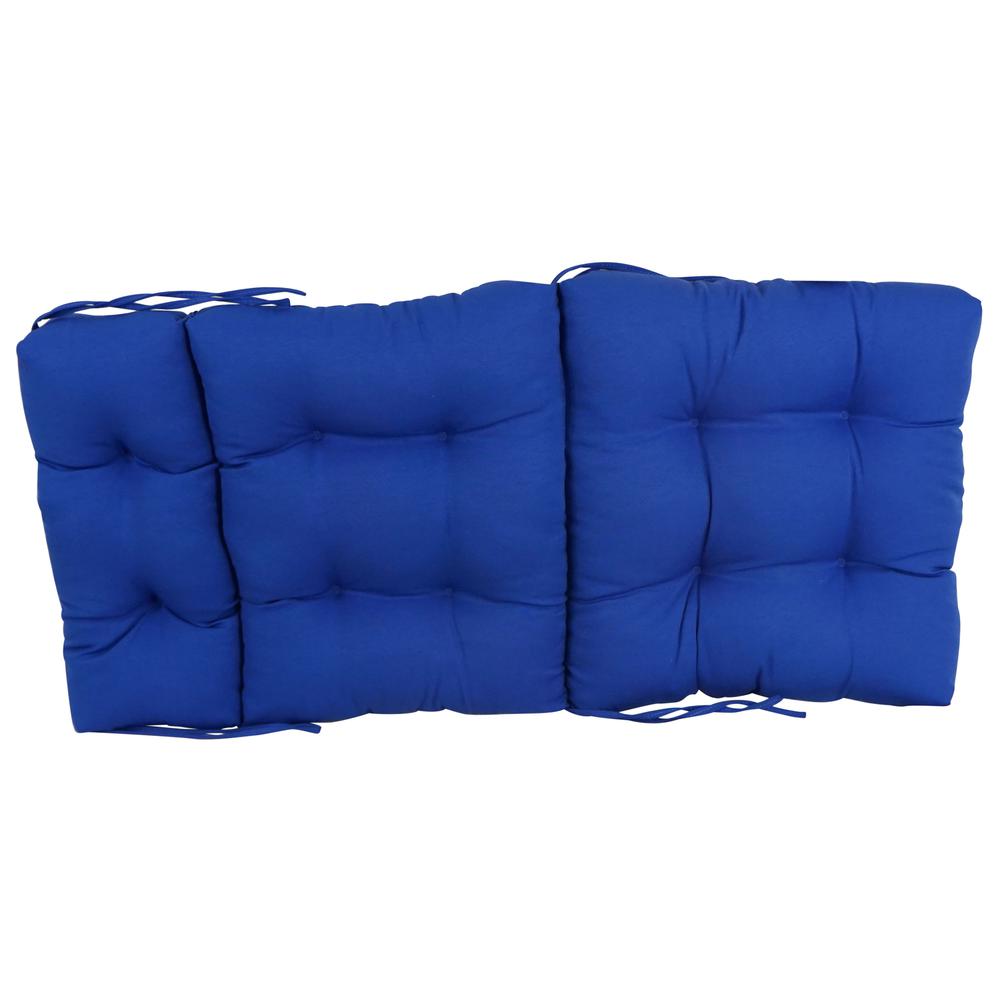 22-inch by 45-inch Solid Twill Tufted Chair Cushion. Picture 2