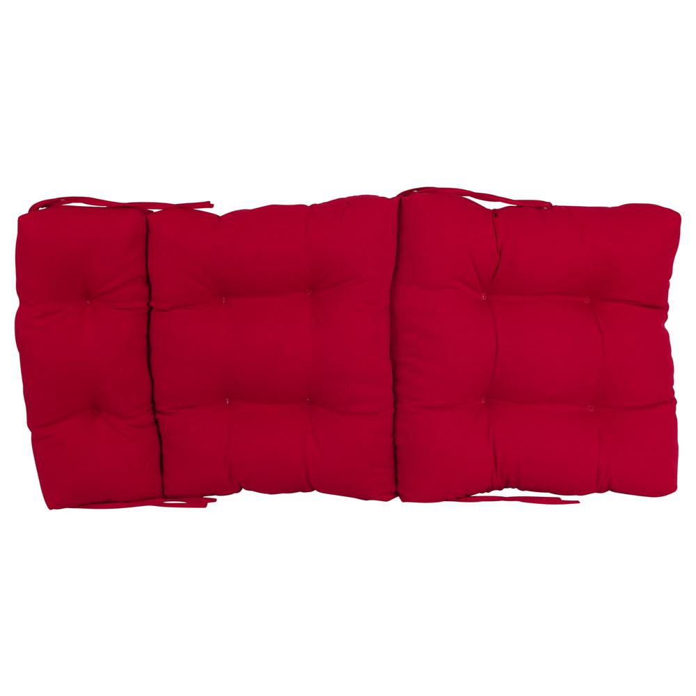 22-inch by 45-inch Solid Twill Tufted Chair Cushion. Picture 2