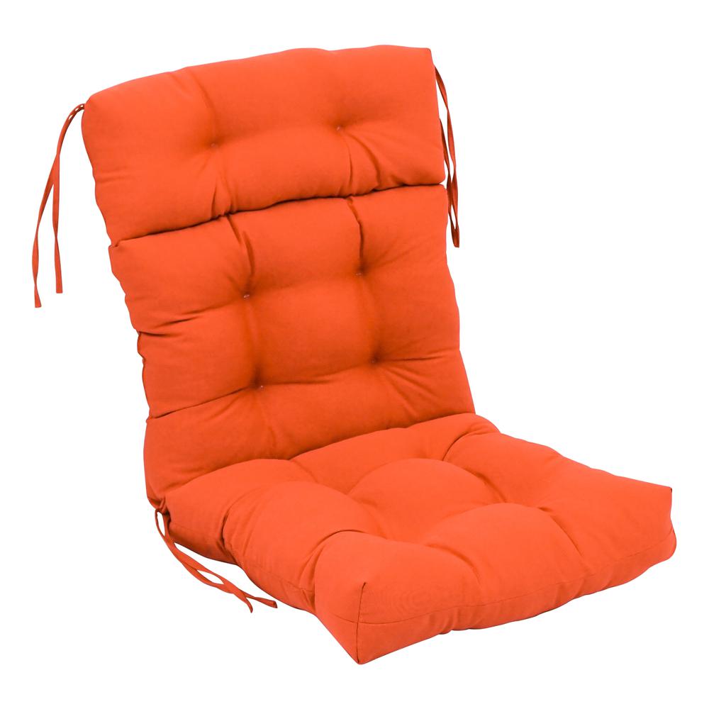 22-inch by 45-inch Solid Twill Tufted Chair Cushion. Picture 1