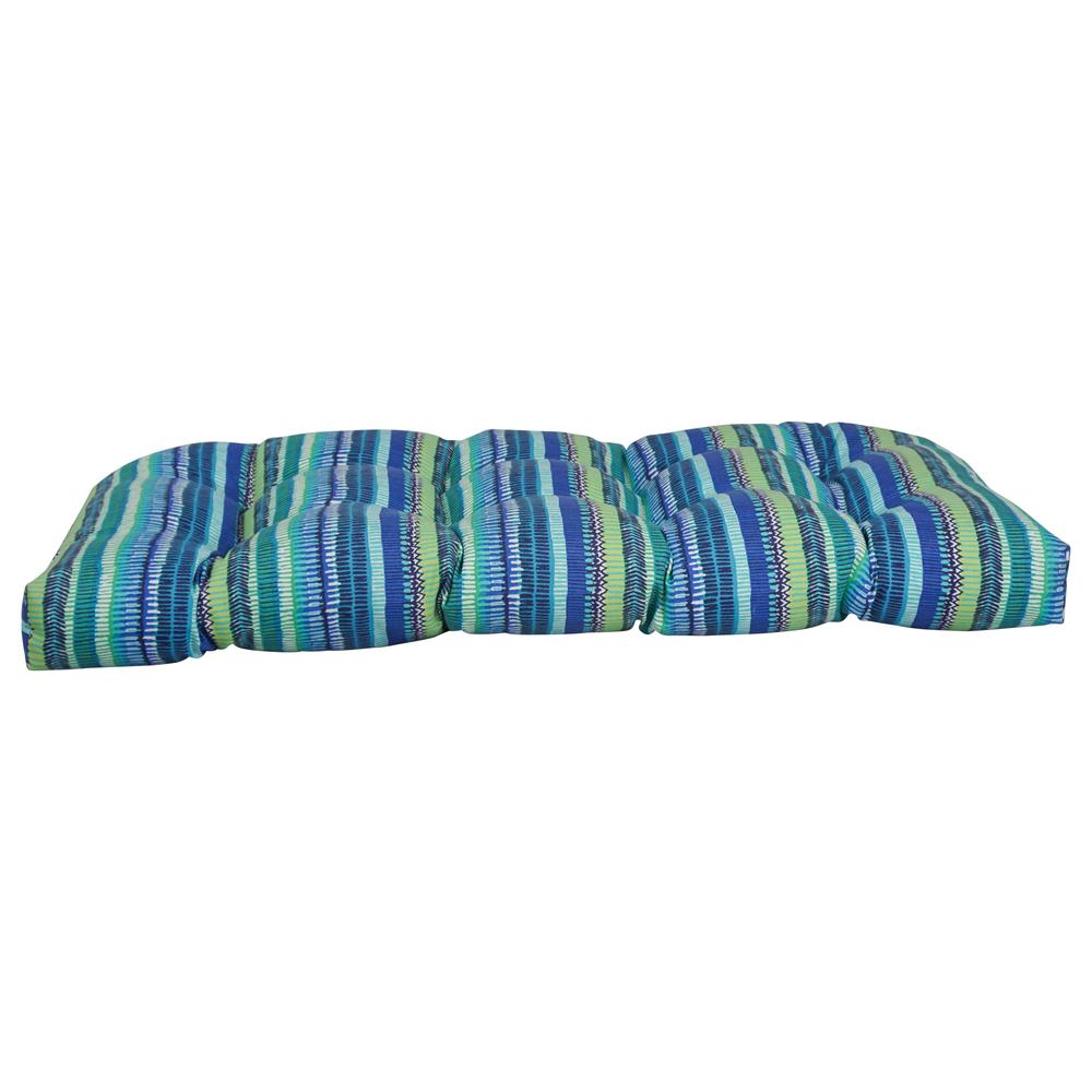 42-inch by 19-inch U-Shaped Patterned Spun Polyester Tufted Settee/Bench Cushion 93180-LS-JO17-04. Picture 3