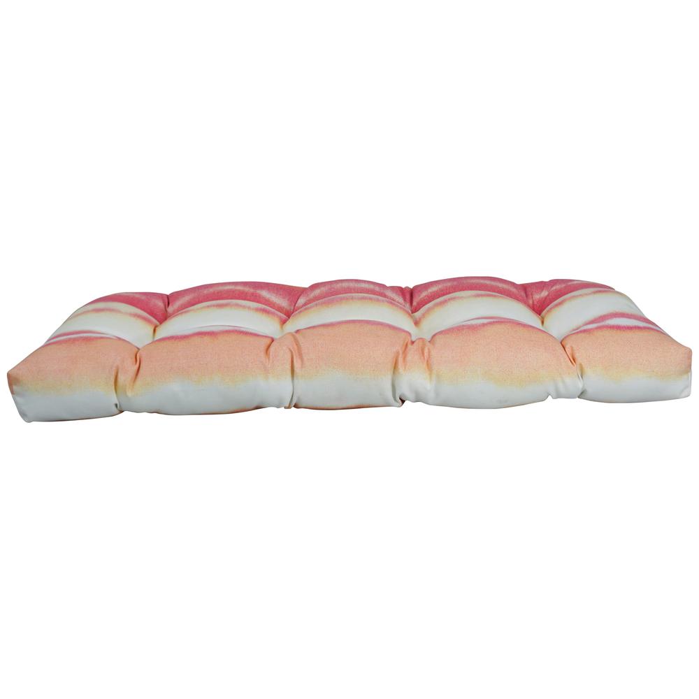 42-inch by 19-inch U-Shaped Patterned Spun Polyester Tufted Settee/Bench Cushion 93180-LS-JO17-09. Picture 3