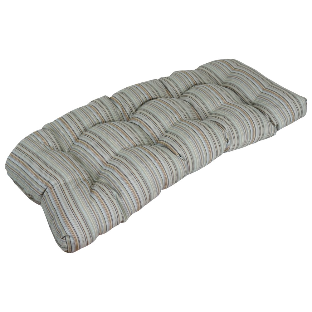 42-inch by 19-inch Premium Olefin Tufted Outdoor Loveseat Cushion. Picture 1