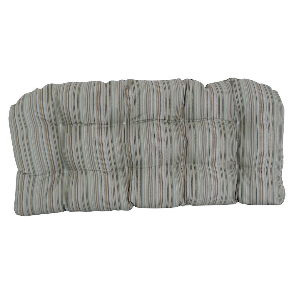42-inch by 19-inch Premium Olefin Tufted Outdoor Loveseat Cushion. Picture 2