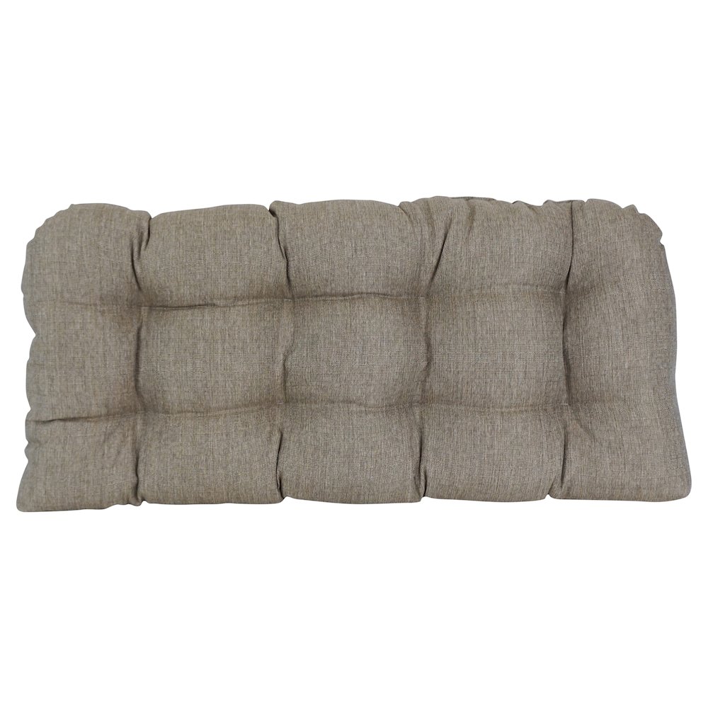 42-inch by 19-inch Premium Olefin Tufted Outdoor Loveseat Cushion. Picture 2