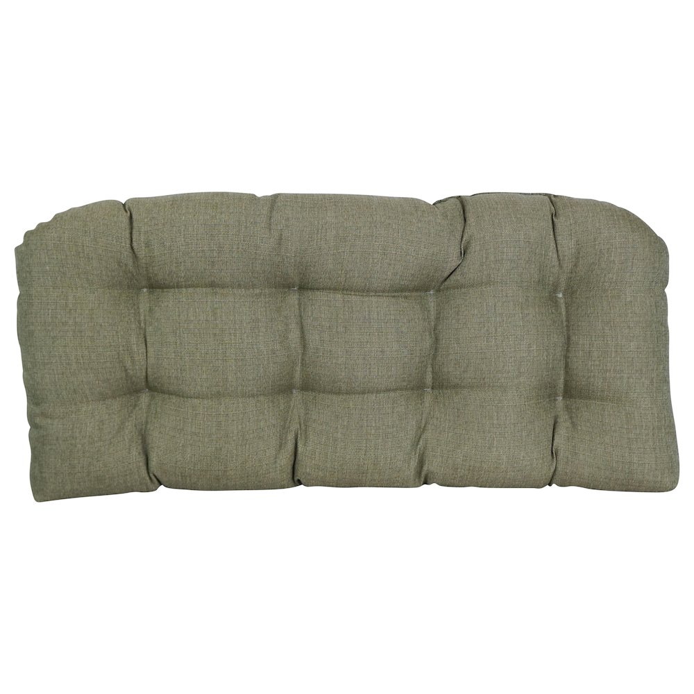 42-inch by 19-inch Premium Olefin Tufted Outdoor Loveseat Cushion. Picture 2