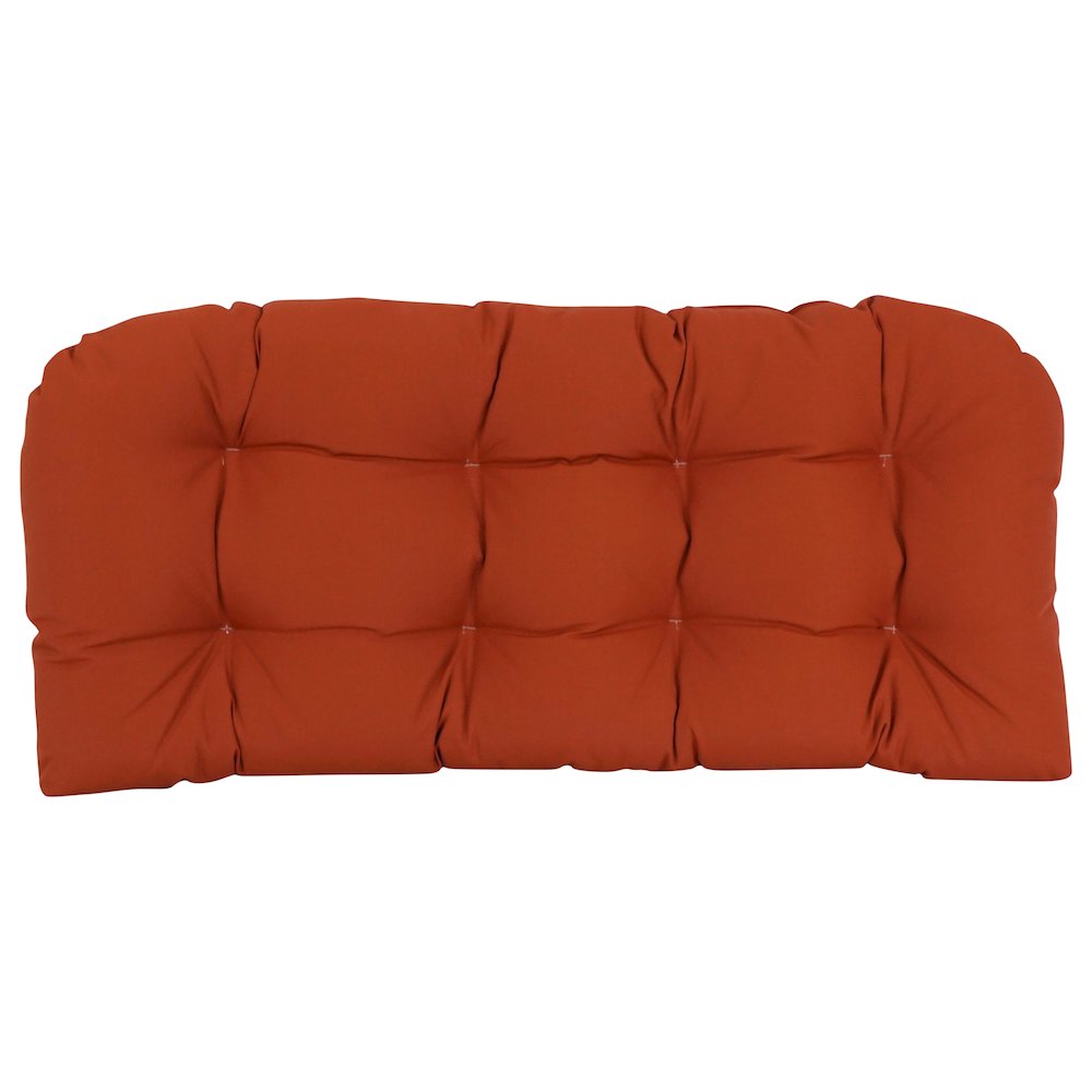 42-inch by 19-inch Premium Olefin Tufted Outdoor Loveseat Cushion. Picture 2