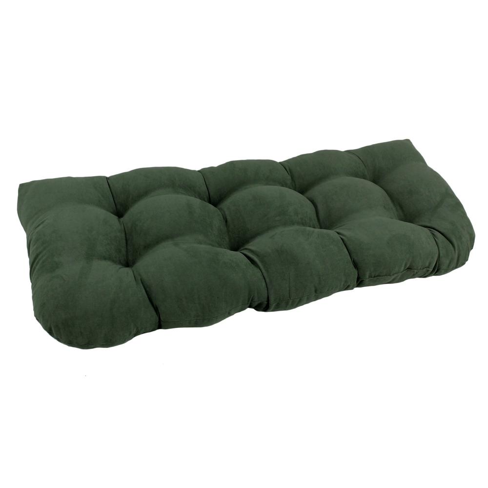 42-inch by 19-inch U-Shaped Micro Suede Polyester Tufted Settee/Bench Cushion. Picture 1