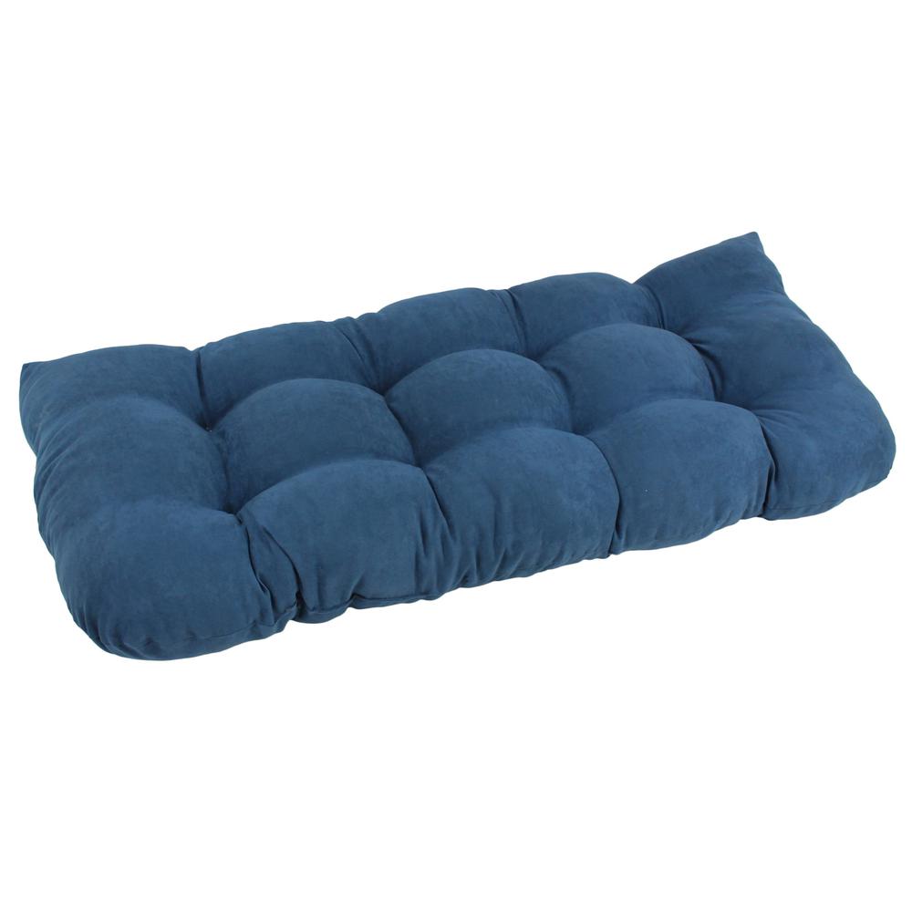 42-inch by 19-inch U-Shaped Micro Suede Polyester Tufted Settee/Bench Cushion. Picture 1