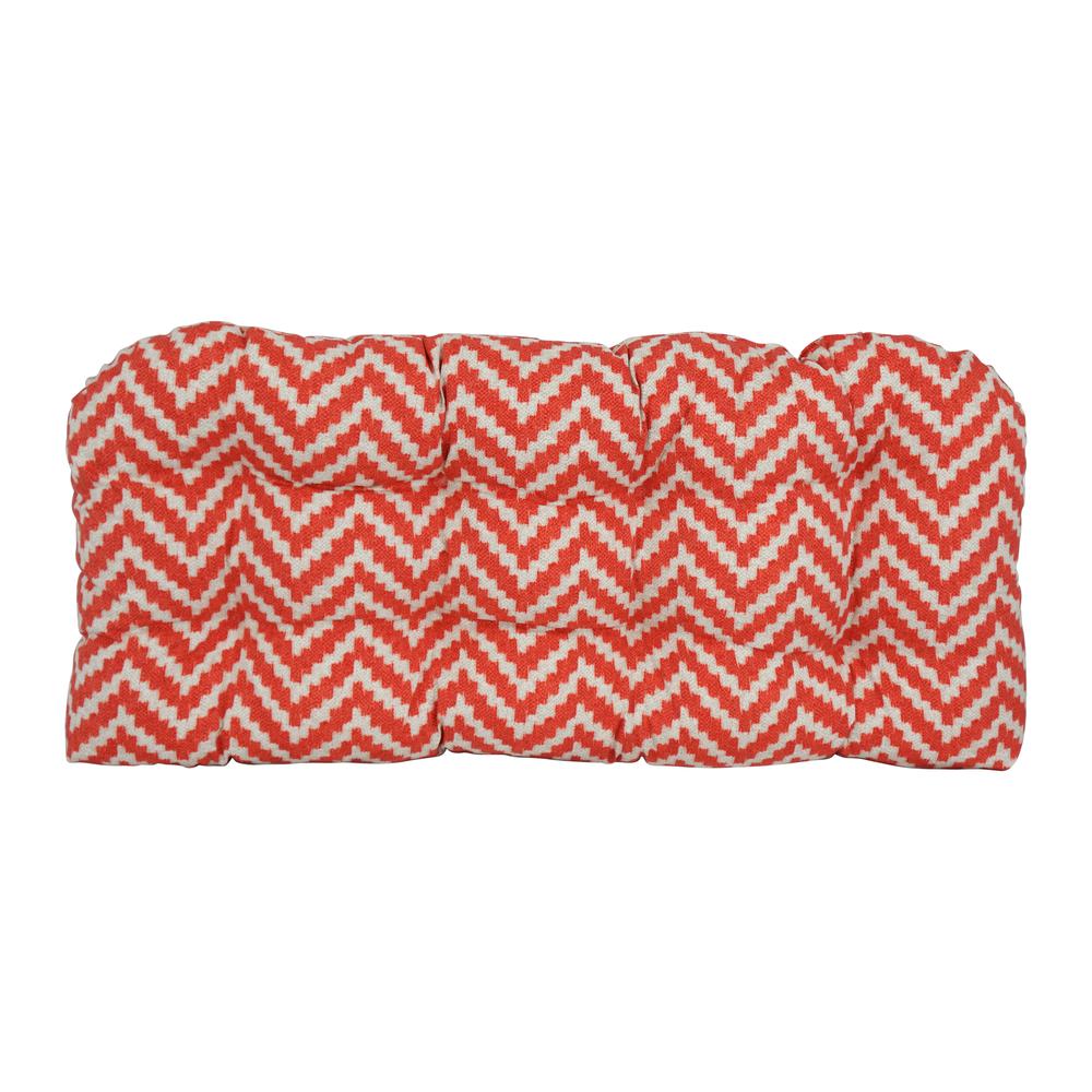 42-inch by 19-inch U-Shaped Patterned Spun Polyester Tufted Settee/Bench Cushion  93180-LS-OD-199. Picture 2