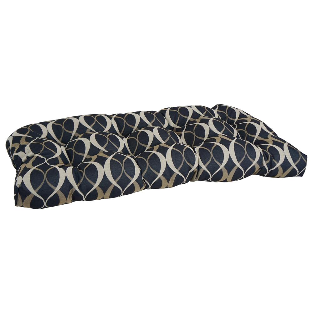 42-inch by 19-inch U-Shaped Premium Outdoor Tufted Settee/Bench Cushion. Picture 1