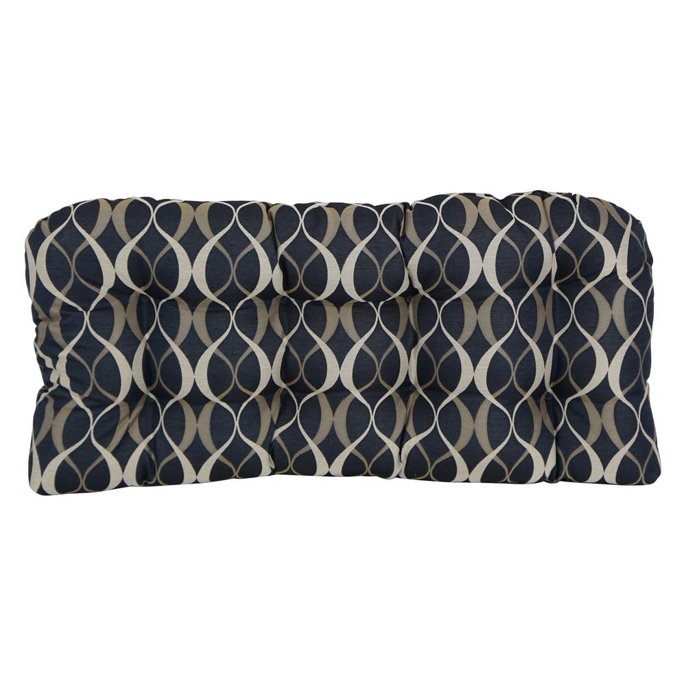 42-inch by 19-inch U-Shaped Premium Outdoor Tufted Settee/Bench Cushion. Picture 2