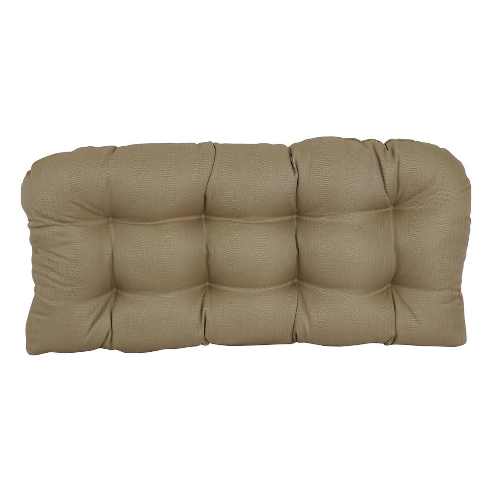 42-inch by 19-inch U-Shaped Premium Outdoor Tufted Settee/Bench Cushion. Picture 2