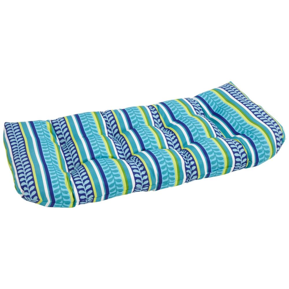42-inch by 19-inch U-Shaped Solid Spun Polyester Tufted Settee/Bench Cushion. Picture 2