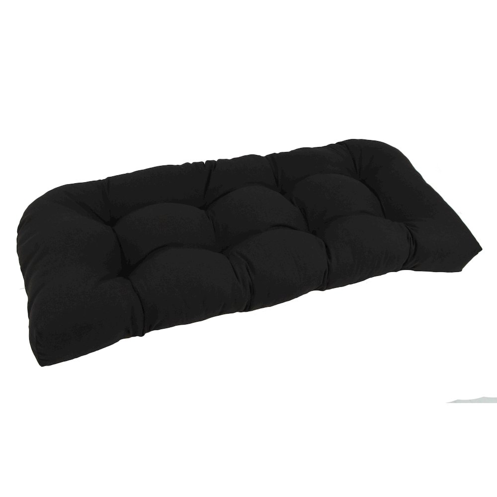 42-inch by 19-inch U-Shaped Twill Tufted Settee/Bench Cushion. Picture 1