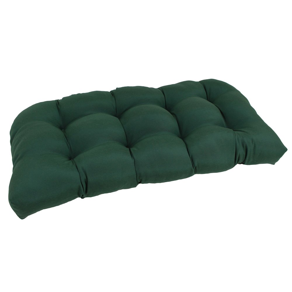 42-inch by 19-inch U-Shaped Twill Tufted Settee/Bench Cushion. Picture 1