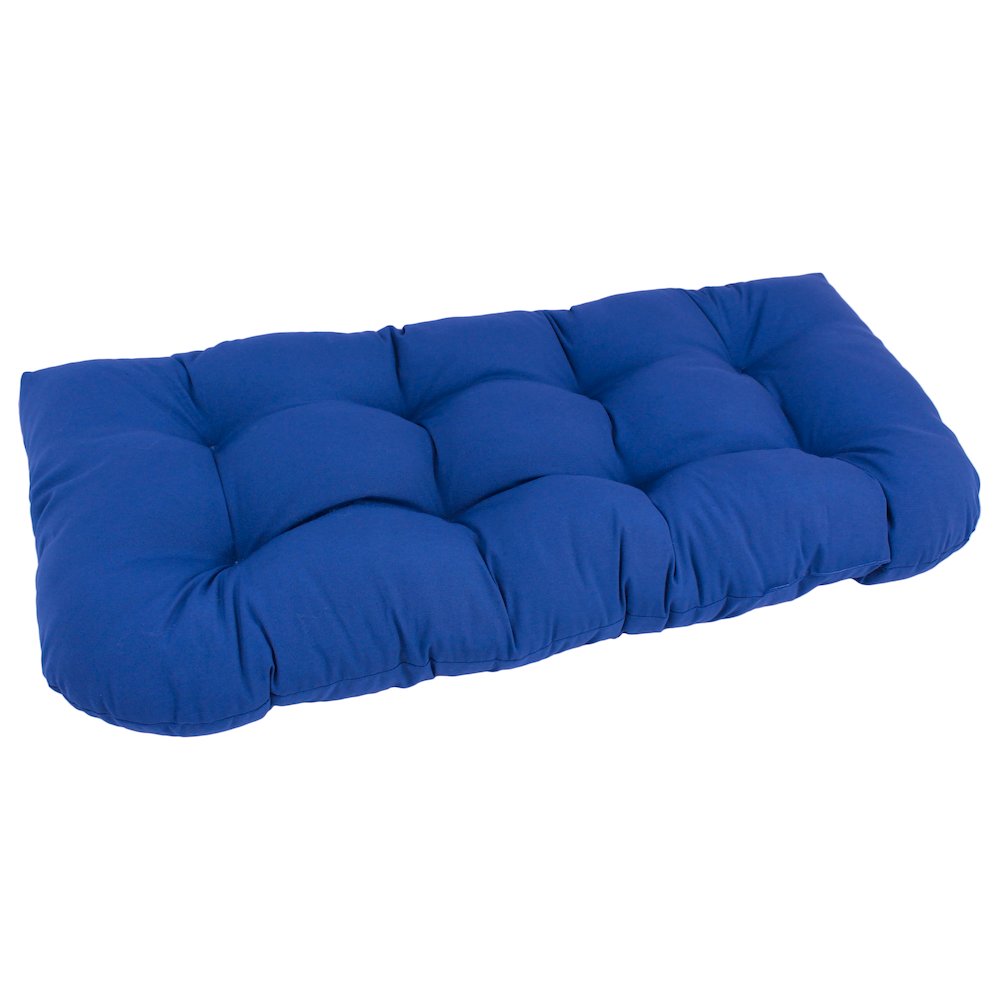 42-inch by 19-inch U-Shaped Twill Tufted Settee/Bench Cushion. Picture 1