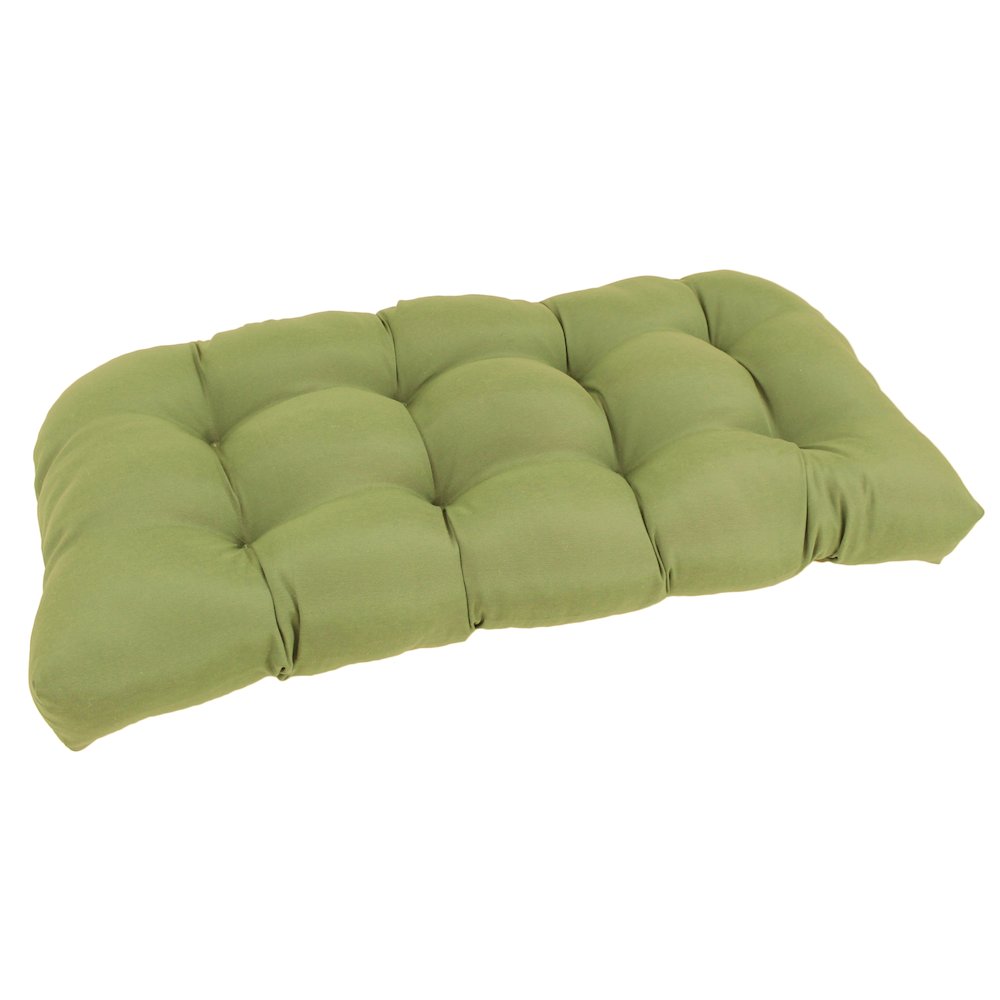 42-inch by 19-inch U-Shaped Twill Tufted Settee/Bench Cushion. Picture 1