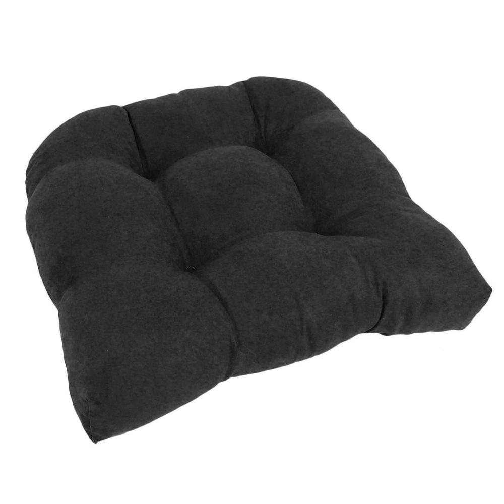19-inch U-Shaped Micro Suede Tufted Dining Chair Cushion. Picture 1