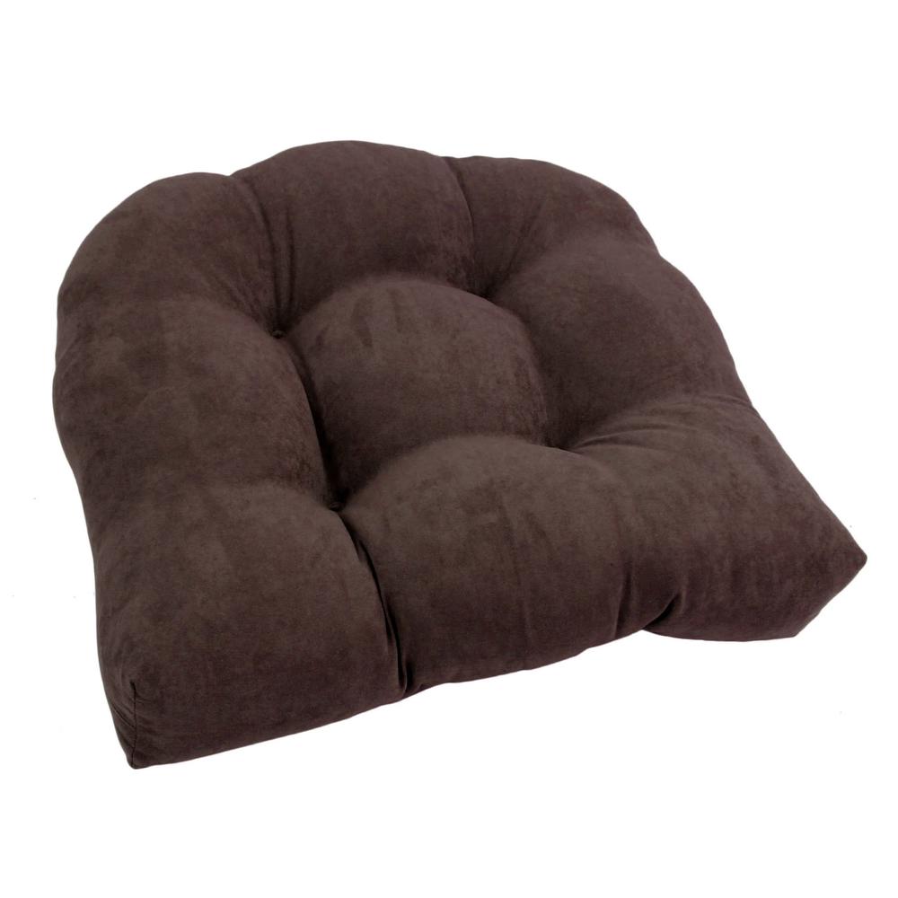 19-inch U-Shaped Microsuede Tufted Dining Chair Cushion  93184-1CH-MS-CH. Picture 1