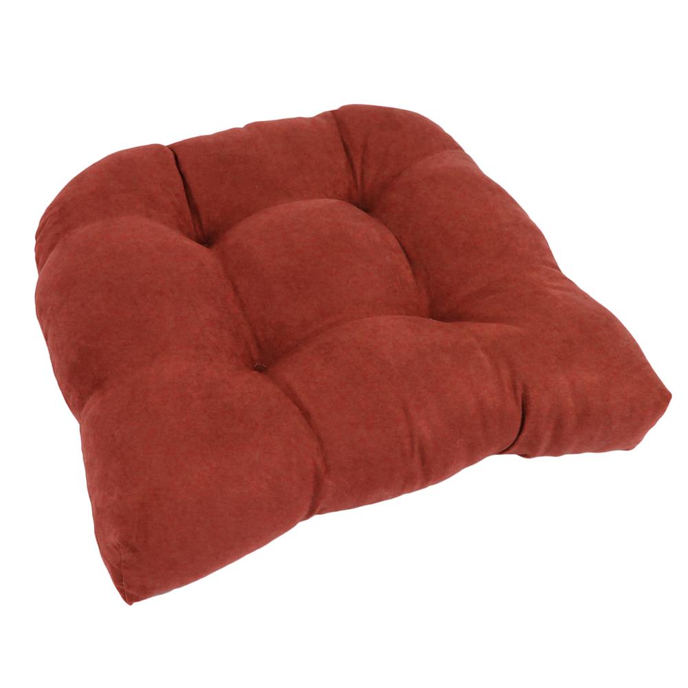 19-inch U-Shaped Micro Suede Tufted Dining Chair Cushion. Picture 1