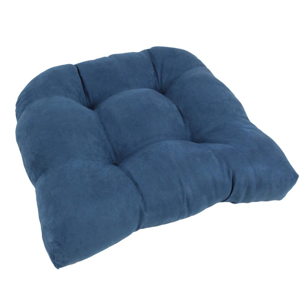 19-inch U-Shaped Micro Suede Tufted Dining Chair Cushion. Picture 1