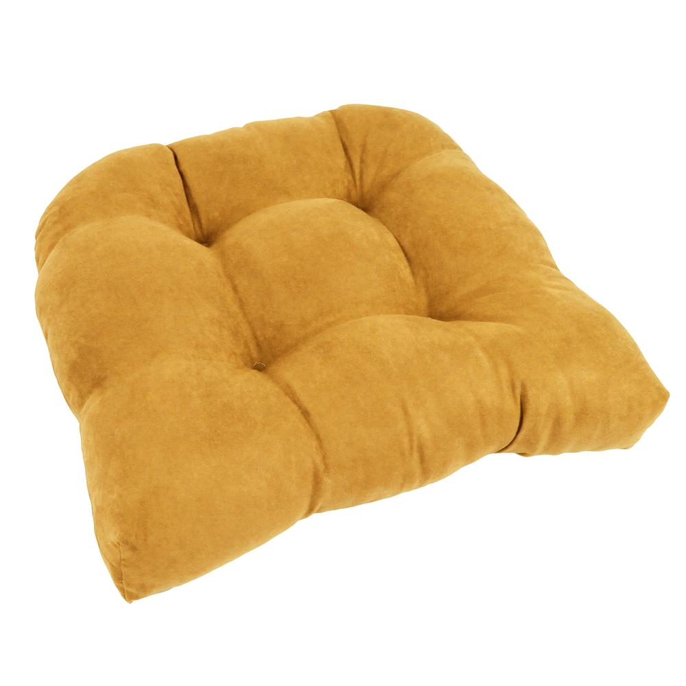 19-inch U-Shaped Microsuede Tufted Dining Chair Cushion  93184-1CH-MS-LM. Picture 1