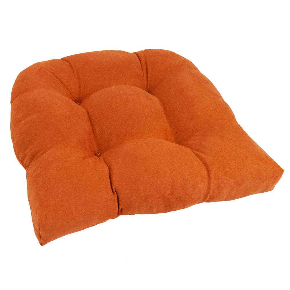 19-inch U-Shaped Micro Suede Tufted Dining Chair Cushion. Picture 1